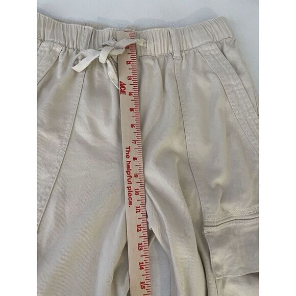 Habitual Size S Cargo Utility Pants Womens Khaki Tan Pockets Pull On Jogger - Picture 4 of 7